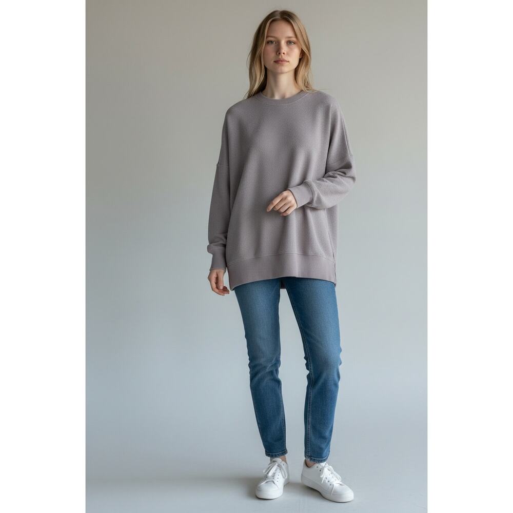 AERIE Sweatshirt Size XXS Light Dusty Purple Pullover Crew Neck Comfy